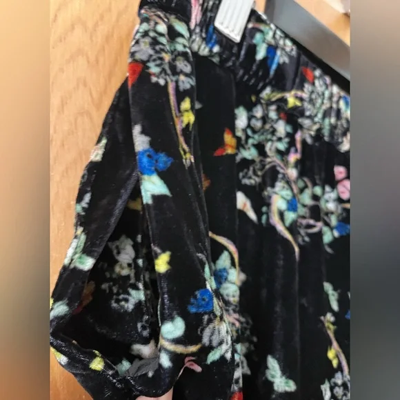 Zadig & Voltaire velour Black Floral Slim-Fit Pants EU40 US8 - Picture 6 of 10